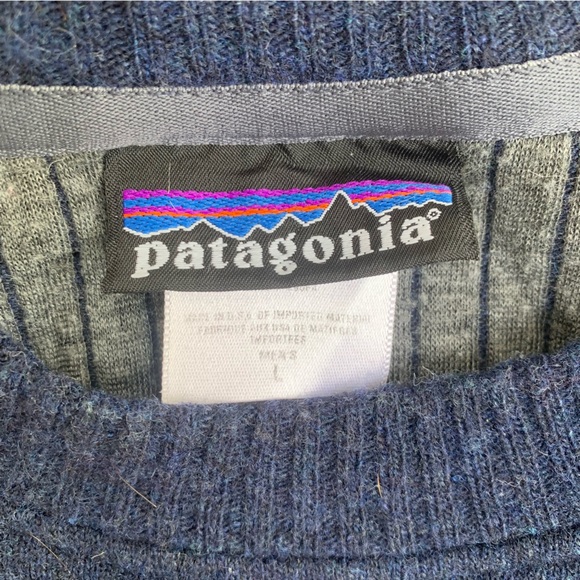 Men’s Patagonia Wool Blend Crewneck Pullover Sweater L - Picture 2 of 5